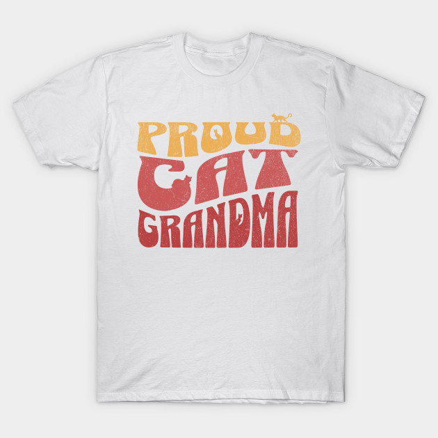 Proud Cat Grandma Vintage Design Gift by MEWRCH